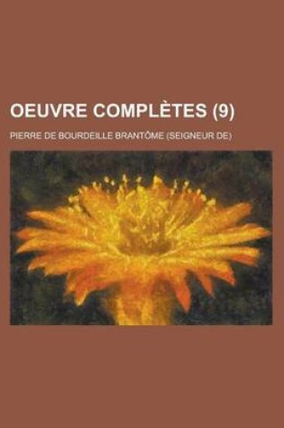 Cover of Oeuvre Completes (9)