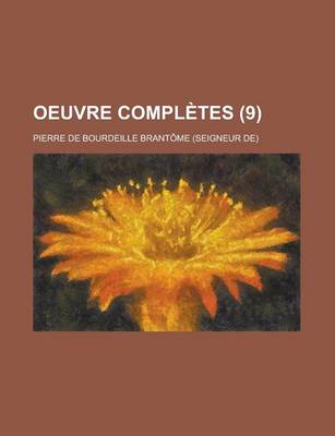 Book cover for Oeuvre Completes (9)