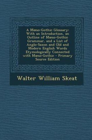 Cover of A M So-Gothic Glossary