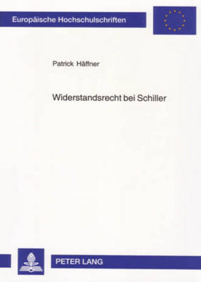 Book cover for Widerstandsrecht Bei Schiller