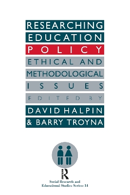 Book cover for Researching education policy