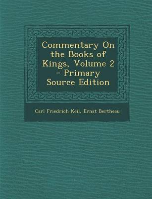 Book cover for Commentary on the Books of Kings, Volume 2 - Primary Source Edition