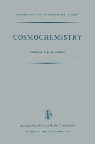 Cover of Cosmochemistry