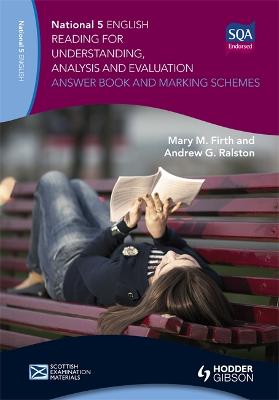 Book cover for National 5 English: Reading for Understanding, Analysis and Evaluation Answer Book and Marking Schemes