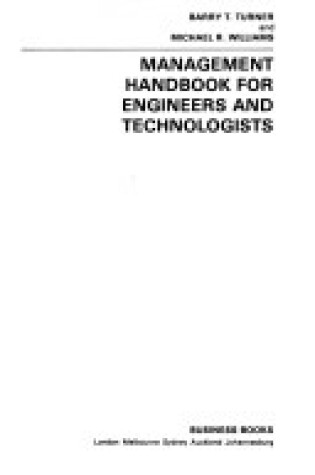 Cover of Management Handbook for Engineers and Technologists