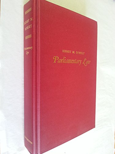 Book cover for Parliamentary Law