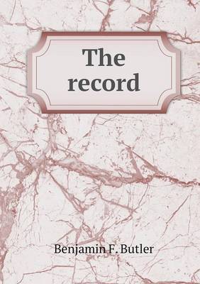 Book cover for The record