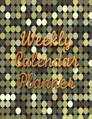 Book cover for Weekly Calendar Planner - 70 Weeks - (8.5 X 11) - Green Circle Design