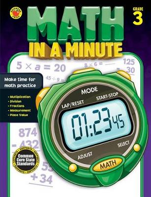 Book cover for Math in a Minute, Grade 3