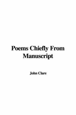 Cover of Poems Chiefly from Manuscript