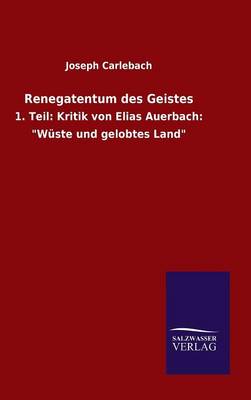 Book cover for Renegatentum des Geistes