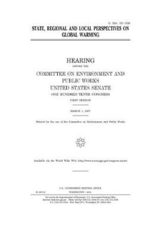 Cover of State, regional and local perspectives on global warming