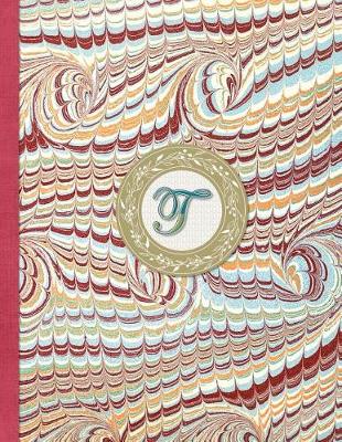 Book cover for Monogrammed Planner 2019 Personalized Initial Letter T