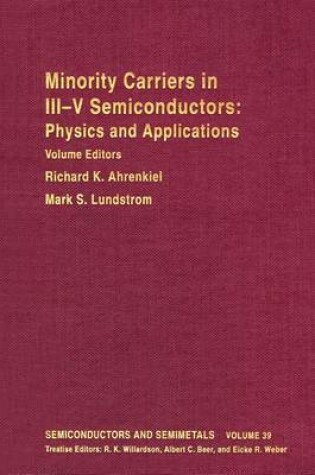 Cover of Semiconductors & Semimetals V39