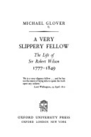 Cover of Very Slippery Fellow