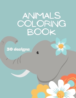 Book cover for Animals Coloring Book