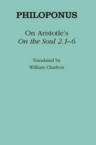 Cover of On Aristotle's "On the Soul 2.1-6"