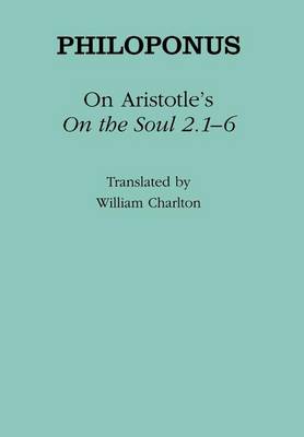 Book cover for On Aristotle's "On the Soul 2.1-6"