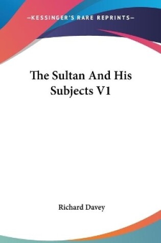 Cover of The Sultan And His Subjects V1