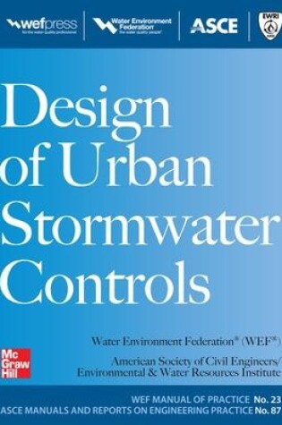 Cover of Design of Urban Stormwater Controls, MOP 23