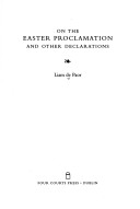 Book cover for On the Easter Proclamation