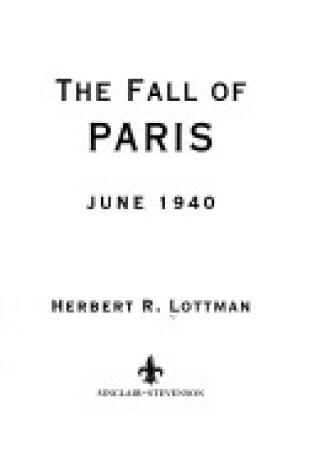 Cover of Fall of Paris