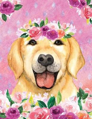 Book cover for My Big Fat Bullet Journal for Dog Lovers Labrador in Flowers