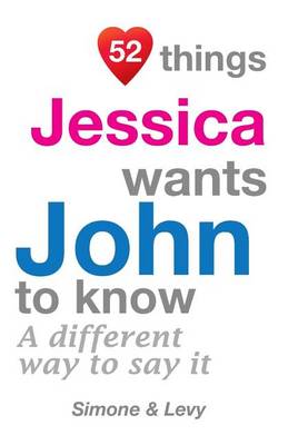 Book cover for 52 Things Jessica Wants John To Know