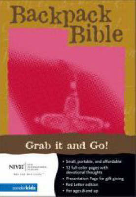 Book cover for NIV Backpack Bible, Embossed Cross