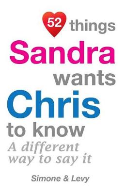 Book cover for 52 Things Sandra Wants Chris To Know