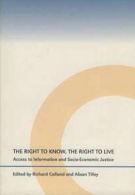 Book cover for The Right to Know, the Right to Live