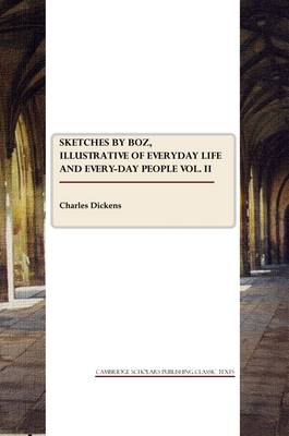 Book cover for Sketches by Boz Vol. II