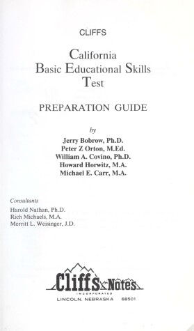 Book cover for Cliffs Cbest Preparation Guide