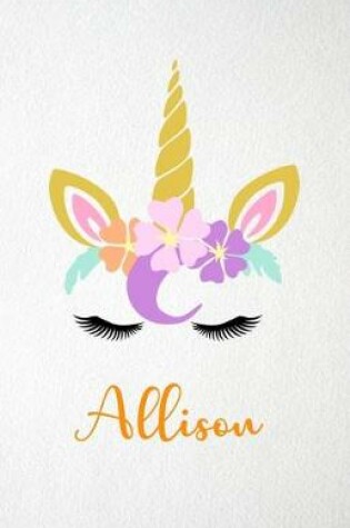 Cover of Allison A5 Lined Notebook 110 Pages