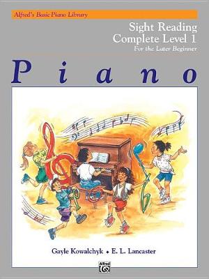 Book cover for Alfred's Basic Piano Library Sight Reading Book Complete, Bk 1