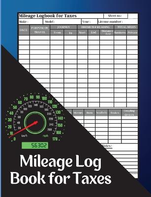 Book cover for Mileage Log Book