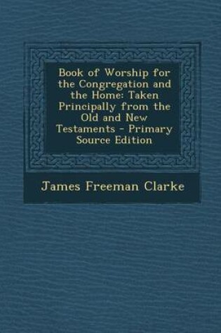 Cover of Book of Worship for the Congregation and the Home