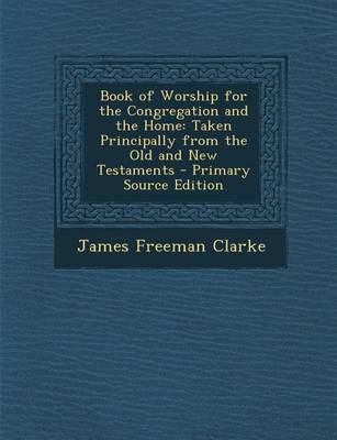 Book cover for Book of Worship for the Congregation and the Home