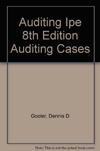 Book cover for Auditing Ipe 8th Edition Auditing Cases