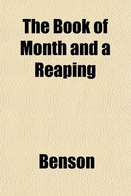 Book cover for The Book of Month and a Reaping