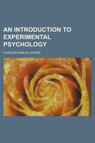 Cover of An Introduction to Experimental Psychology