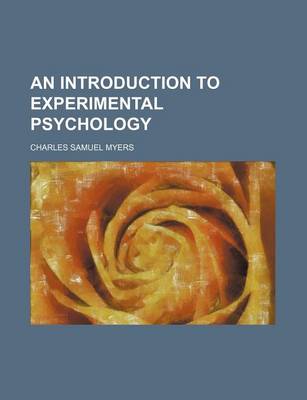 Book cover for An Introduction to Experimental Psychology