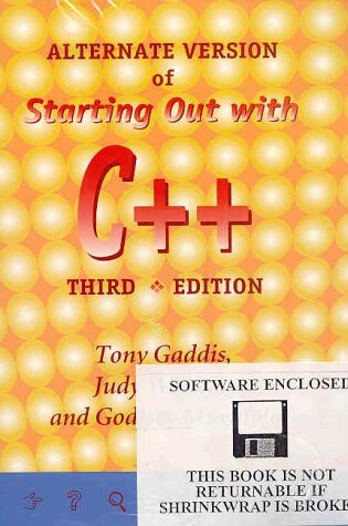 Cover of Starting out with C++, Alternate Edition