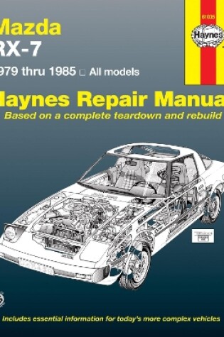 Cover of Mazda RX-7 for Mazda RX-7, GS, GSL & GSL-SE (1979-1985) Haynes Repair Manual (USA)