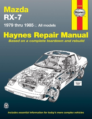 Book cover for Mazda RX-7 for Mazda RX-7, GS, GSL & GSL-SE (1979-1985) Haynes Repair Manual (USA)