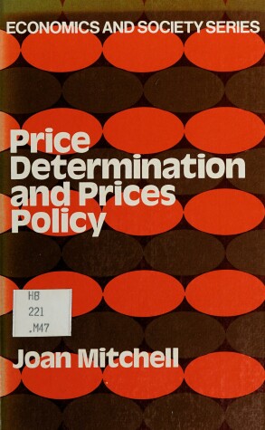 Book cover for Price Determination and Price Policy