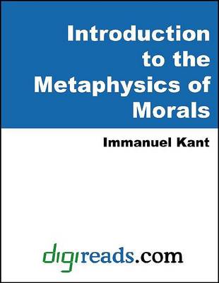 Book cover for Introduction to the Metaphysics of Morals