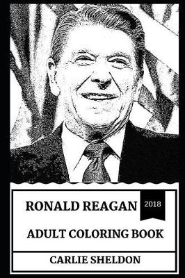 Book cover for Ronald Reagan Adult Coloring Book