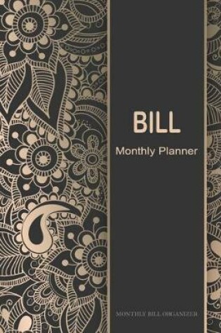 Cover of Bill Monthly Planner