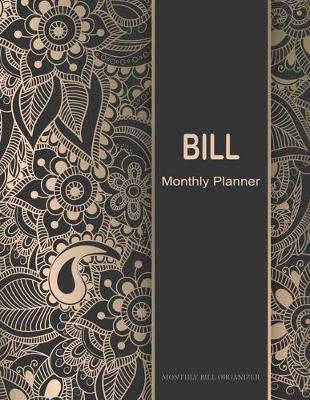 Book cover for Bill Monthly Planner